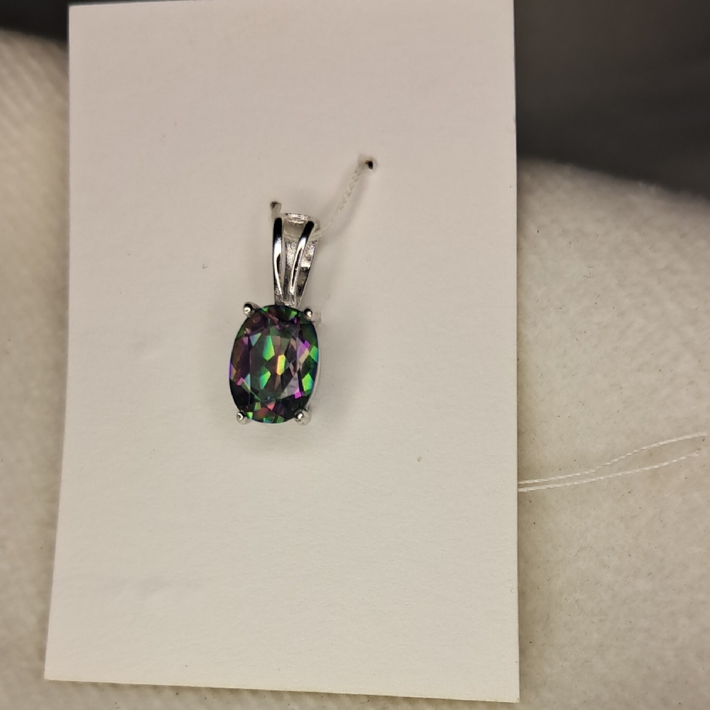 Blue Rainbow Topaz .925 Sterling